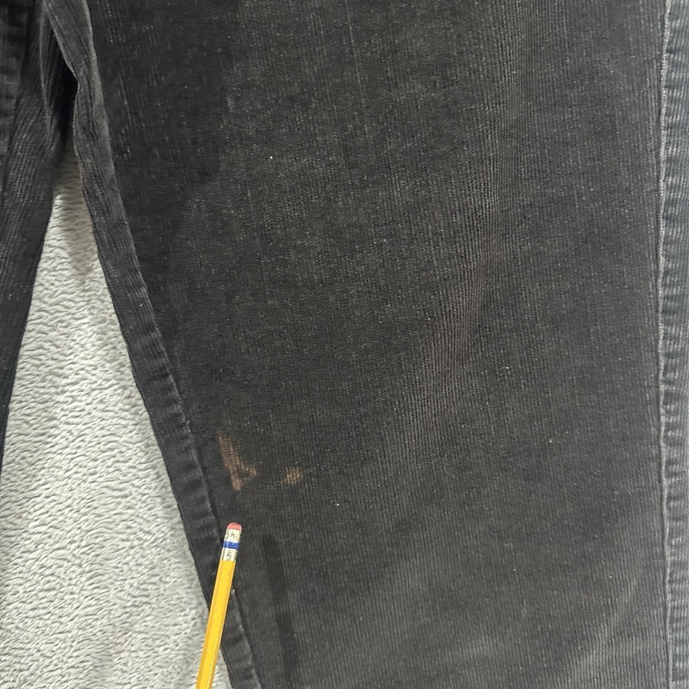 LL Bean Corduroy Pants Women's 18 x L27 Petite High Rise Favorite Fit Black - Picture 4 of 8
